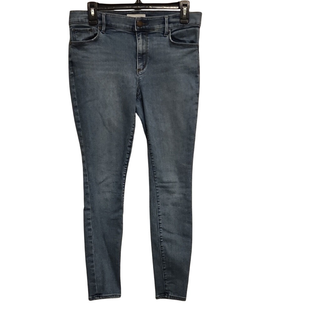 5‎ for $20 Loft Skinny Jeans 6/28 Blue Medium Wash Distressed Indie Sleaze